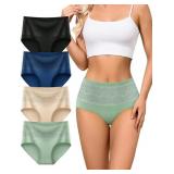 Large Cotton Underwear for Women High Waisted Stre