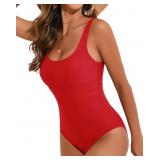 Medium One Piece Bathing Suit for Women Tummy Cont