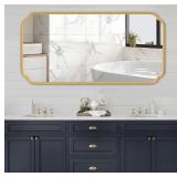 $130 Gold Wall Mirror 48 x 24 Inch Bathroom Vanity