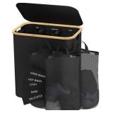 Laundry Hamper with Lid, 160L Dirty Clothes Hamper