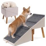$100 17.13' H Dog Stairs for Small Dogs, 2-in-1 Pe