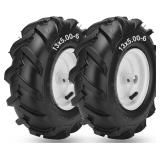 $67 13x5.00-6' Tiller Tire and Wheel, 1' Axle Size