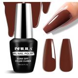 NXJ INFILILA Brown Gel Nail Polish, 15ml 0.51oz Da