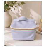 Makeup Bag with Zipper and Top Handle