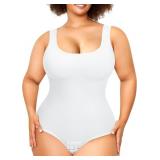 Nebility Plus Size Bodysuit Shapewear Tummy Contro