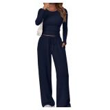 Small Women's 2 Piece Matching Lounge Set Long Sle