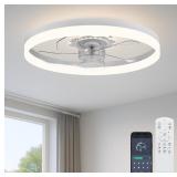 $70 20  Ceiling Fan with Light, Upgraded Low Profi
