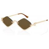 Retro  Sunglasses for Women Men,Trendy Semi-Rim
