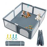 $126 Foldable Baby Playpen - 71' 79' Collapsible P