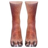 Funny Christmas Gifts Novelty 3D Animal Paw Socks