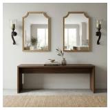 Set of 2 Kate and Laurel Gold Framed Mirrors (24'