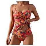 Large Tankini Swimsuits for Women Tummy Control Hi