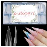 150pcs Long Eagle Claw Nail Forms Matte Full Cover