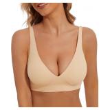 Large Deep V Bra Low Cut Sexy Push Up Bralettes fo