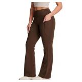 Large Women's Bootcut Yoga Pants with Side Pockets