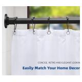 Industrial Shower Curtain Rod - 2-in-1 Design Tens