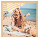 24x24 Wood Frame, Rustic Natural Wooden 24x24in Po