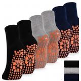 Large Non Slip Socks for Men House Socks with Grip