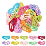 10 Colors Metal Snap Hair Clips 40pcs