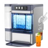 $330 44 lbs/Day Nugget Ice Maker Countertop, Pebbl