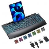 Lighted up Large Print Full Size 2.4G Ergonomic Wi