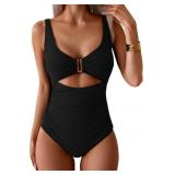 Small Women's One Piece Swimsuit Tummy Control Ruc