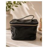 Makeup Bag with Zipper and Top Handle