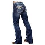 Butt Lifting Bootcut Jeans Stretchy Casual Fall Wi