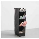 4-Tier Transparent Plastic Desktop Organizer, Angl