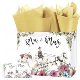 Wedding Gift Bag with Wrapping Tissue, 12'