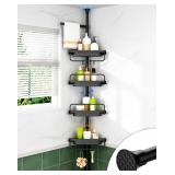 Corner Shower Caddy Tension Pole, Extendable Rustp