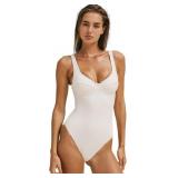 $80 Medium Womens One Piece Swimsuit Tummy Control