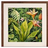 Brown Oak Wood 18x18 Inch Picture Frame - Matted f