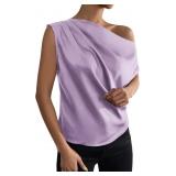 Large Women s Tops Asymmetrical Off Shoulder Shirt