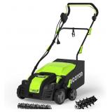 $150 2-in-1 16-Inch Dethatcher & Scarifier Electri