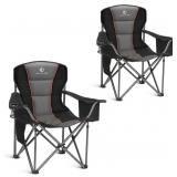 $100 ALPHA CAMP 2PC Oversized Camping Chair Heavy