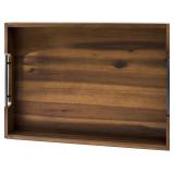 20 x 14 Inch Large Wooden Tray for Ottoman   Large