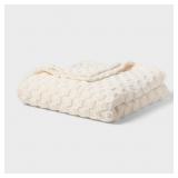 Full/Queen Checkered Jacquard Plush Blanket Blanke