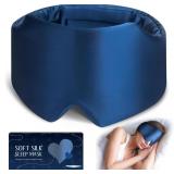 Silk Sleep Mask, Large Size Eye Mask Face Hugging