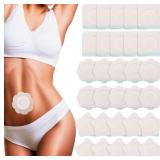 30Pcs Castor Oil Pack Wrap for Belly Button, Dispo