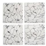 Thirstystone Resin Square Coasters with Veining in