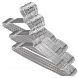 50 Pack Stainless Steel Strong Wire Metal Hangers