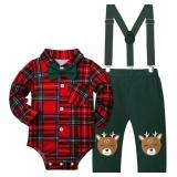 6-9Months Baby Boy Christmas Outfit My First Chris