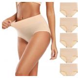 Medium Women's Cotton Underwear High Waisted Full