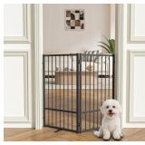 $80  Full Metal Freestanding Dog Gate with D