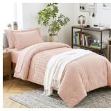 CozyLux Twin XL Comforter Set with Sheets Seersuck