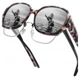 Polarized Sunglasses Fit Over Glasses for Women, U