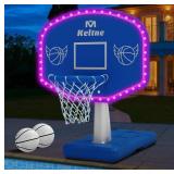 $100 LED Pool Basketball Hoop Poolside, Super Brig