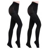 HA WA 2 Pairs Women's Opaque Tights, 40D Control T
