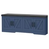 $120 2-Tier Storage Bench, 47.2' Wide Shoe Bench w